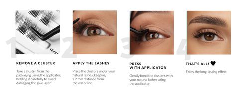 pre glued lashes